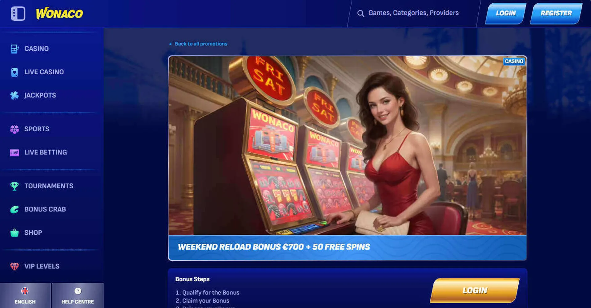Parimatch casino bonus